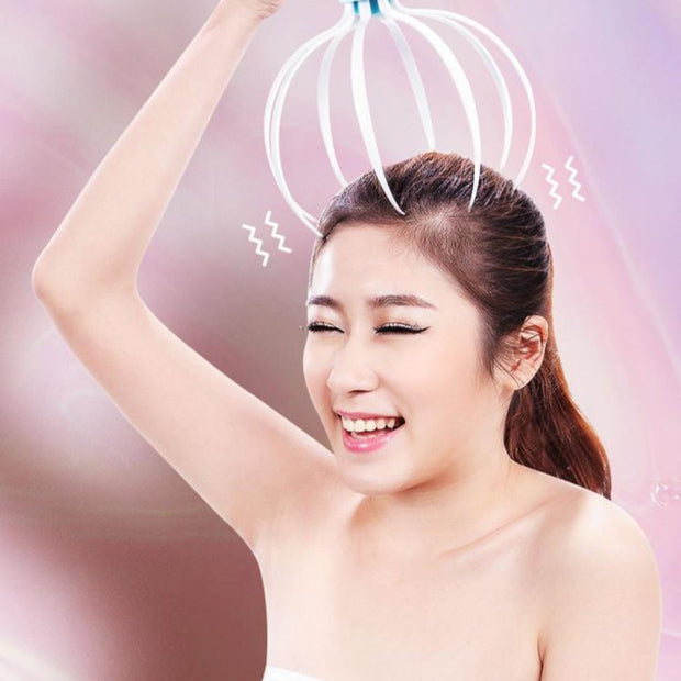 scalp massager
stress relief
relaxing head massager
portable massager
electric scalp massage
fatigue relief