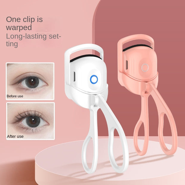 heated lash curler
rechargeable electric eyelash curler
portable lash lifter
dual temperature settings
long-lasting lashes
professional eyelash curling tool