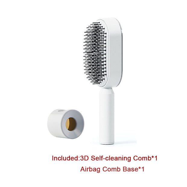 self-cleaning hairbrush
3D air cushion brush
scalp massage brush
hair detangling tool
brush for all hair types