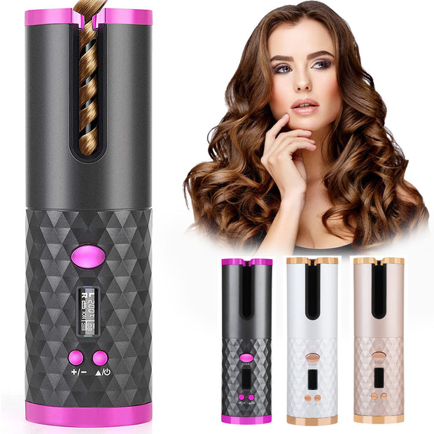 automatic hair curler
wireless curling tool
damage-free styling
cordless curler
ceramic hair curler
tangle-free curling