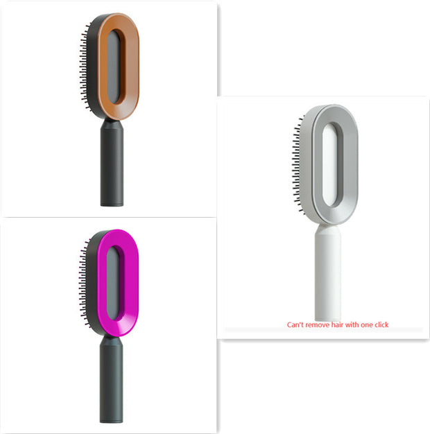 self-cleaning hairbrush
3D air cushion brush
scalp massage brush
hair detangling tool
brush for all hair types